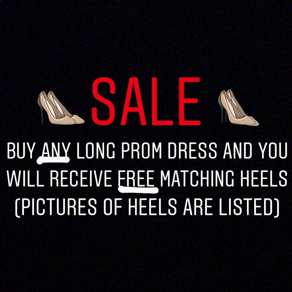 ❗️SALE❗️BUY PROM DRESS FOR FREE HEELS